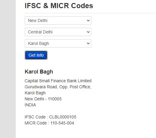 CSFB IFSC Code of All Branch