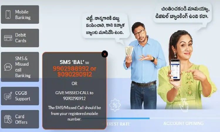 Chaitanya Godavari Grameena Bank Balance Enquiry