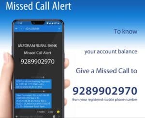 Mizoram Rural Bank Missed Call Balance Enquiry Alert