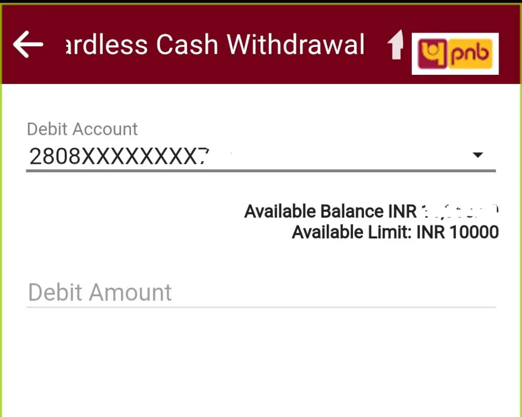 Punjab Bank Withdraw Fund Without ATM Card