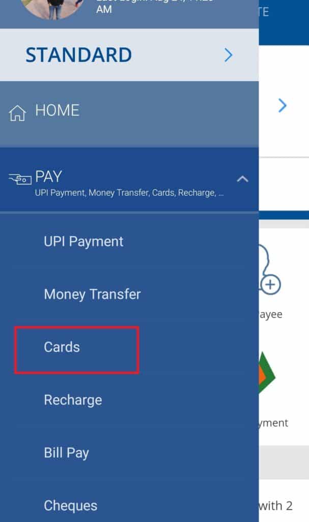 Change HDFC Card Type
