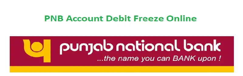 PNB Account Debit Freeze Online